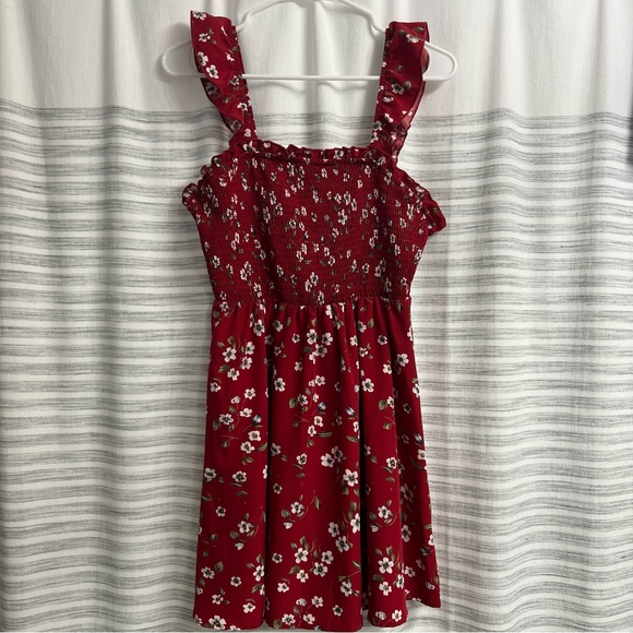 Red Mini Flutter Dress - Picture 6 of 6